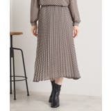 チャコールグレー(114) | 【手洗い可／セットアップ可】チェックプリーツスカート | ITS'DEMO