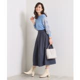 【手洗い可／ウエストゴム】フロントジップデニム風スカート | ITS'DEMO | 詳細画像6 