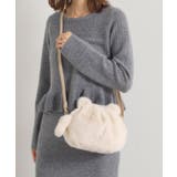 アイボリー(004) | 猫フェイクファーミニショルダー | ITS'DEMO