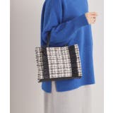 アイボリー(004) | フリルツイードミニトート | ITS'DEMO