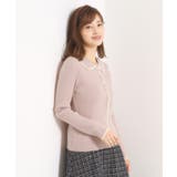 ピンク(071) | 【手洗い可】配色襟リブニット | ITS'DEMO