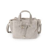 【5ポケット】ベルト飾り三層フェイクファートート | ITS'DEMO | 詳細画像10