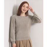 ベージュ(052) | 【毛玉防止／洗濯機OK】ボートネックモールニット | ITS'DEMO