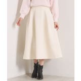 アイボリー(004) | 【手洗い可/ウエストゴム】千鳥ジャカードスカート | ITS'DEMO