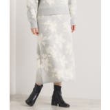 【手洗い可/セットアップ可】花柄フェザージャカードニットスカート | ITS'DEMO | 詳細画像15