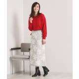 【手洗い可/セットアップ可】花柄フェザージャカードニットスカート | ITS'DEMO | 詳細画像17