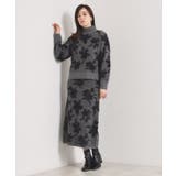 【手洗い可/セットアップ可】花柄フェザージャカードニットスカート | ITS'DEMO | 詳細画像5