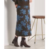 【手洗い可/セットアップ可】花柄フェザージャカードニットスカート | ITS'DEMO | 詳細画像7