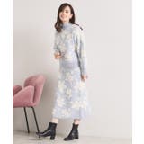 【手洗い可/セットアップ可】花柄フェザージャカードニットスカート | ITS'DEMO | 詳細画像12