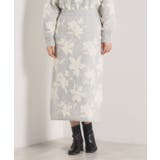 【手洗い可/セットアップ可】花柄フェザージャカードニットスカート | ITS'DEMO | 詳細画像19