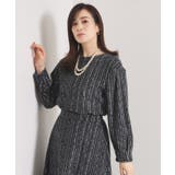 【手洗い可/セットアップ可】ツイード風プリントブラウス | ITS'DEMO | 詳細画像13