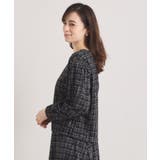 【手洗い可/セットアップ可】ツイード風プリントブラウス | ITS'DEMO | 詳細画像18