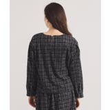 【手洗い可/セットアップ可】ツイード風プリントブラウス | ITS'DEMO | 詳細画像19