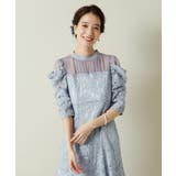 【結婚式・パーティに】レース×ラメシアーワンピース<ドレスコレクション> | ITS'DEMO | 詳細画像1