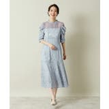 【結婚式・パーティに】レース×ラメシアーワンピース<ドレスコレクション> | ITS'DEMO | 詳細画像2