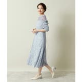 【結婚式・パーティに】レース×ラメシアーワンピース<ドレスコレクション> | ITS'DEMO | 詳細画像3