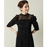 【結婚式・パーティに】レース×ラメシアーワンピース<ドレスコレクション> | ITS'DEMO | 詳細画像5