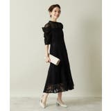 【結婚式・パーティに】レース×ラメシアーワンピース<ドレスコレクション> | ITS'DEMO | 詳細画像7