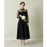 ブラック(019) | 【結婚式・パーティに】レースワンピース<ドレスコレクション> | ITS'DEMO