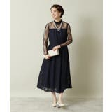 ネイビー(094) | 【結婚式・パーティに】レースワンピース<ドレスコレクション> | ITS'DEMO