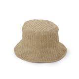 ベージュ(052) | 【UV／サイズ調整可】ラインジャカードバケットハット | ITS'DEMO