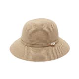 ライトベージュ(051) | 【サイズ調整可／手洗い可】パール調コシ巻きハット | ITS'DEMO