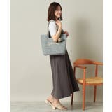 チャーム付ロゴ刺繍雑材トート | ITS'DEMO | 詳細画像4