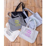 【A4対応】ロゴ刺繍ラージトート | ITS'DEMO | 詳細画像1