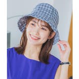 【サイズ調整可/手洗い可】サマーチェックチューリップハット | ITS'DEMO | 詳細画像1