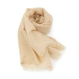 ベージュ(052) | 【UV／手洗い可】綿麻無地ストール | ITS'DEMO