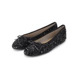 ブラック(419) | 【新色追加／M・Lサイズ展開】ラウンドトゥバレエシューズ | ITS'DEMO