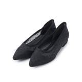 ブラック(019) | 【M・Lサイズ展開】ドットチュールパンプス | ITS'DEMO