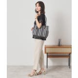 【A4対応】ストライプタックトート | ITS'DEMO | 詳細画像4