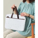 オフホワイト(103) | 【3WAY/9ポケット/通勤】花柄PCトート | ITS'DEMO