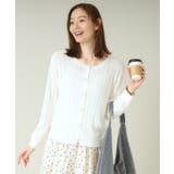 【手洗い可】透かし編みクルーカーデ | ITS'DEMO | 詳細画像4