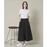 【撥水/洗濯機OK/ウエスト後ろゴム】タックスカート<旅服シリーズ> | ITS'DEMO | 詳細画像2
