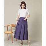 【撥水/洗濯機OK/ウエスト後ろゴム】タックスカート<旅服シリーズ> | ITS'DEMO | 詳細画像10