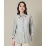 ライトグレー(011) | 【手洗い可】シアーシャツ | ITS'DEMO