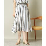 オフホワイト(303) | 【UVケア／吸水速乾／洗濯機OK】麻調合繊スカート＜ラク服シリーズ＞ | ITS'DEMO