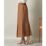 【ウエストゴム／洗濯機OK】リネン混マーメイドスカート | ITS'DEMO | 詳細画像14 