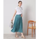 【手洗い可／ウエストゴム】サテンプリーツスカート | ITS'DEMO | 詳細画像7 