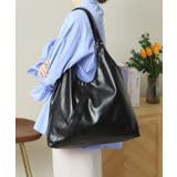 ブラック(019) | 【A4対応】合皮Vカットトート | ITS'DEMO