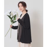 【手洗い可】異素材切替着流しカーディガン | ITS'DEMO | 詳細画像9 