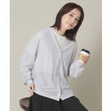 ライトグレー(011) | 【UVカット/手洗い可】Vネックカーディガン | ITS'DEMO