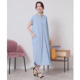 【洗濯機OK／洗濯後しわになりにくい】カットサッカー前開きワンピース | ITS'DEMO | 詳細画像11 