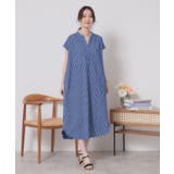 【洗濯機OK／洗濯後しわになりにくい】カットサッカー前開きワンピース | ITS'DEMO | 詳細画像14 