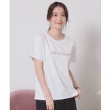 オフホワイト(003) | 【手洗い可】箔ロゴプリントTシャツ | ITS'DEMO