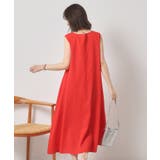 【清涼感／手洗い可】麻調メッシュワンピース | ITS'DEMO | 詳細画像17 