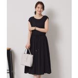 【さらりタッチ／手洗い可】強撚スラブブラウジングワンピース | ITS'DEMO | 詳細画像3 