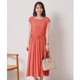 【さらりタッチ／手洗い可】強撚スラブブラウジングワンピース | ITS'DEMO | 詳細画像7 